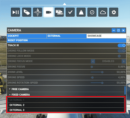Fixed Camera Menu Fixed Camera Menu