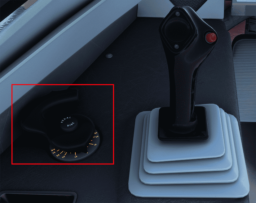 Side Console with Handwheel and Sidestick Side Console with Handwheel and Sidestick