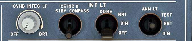 Internal Lights Panel Internal Lights Panel
