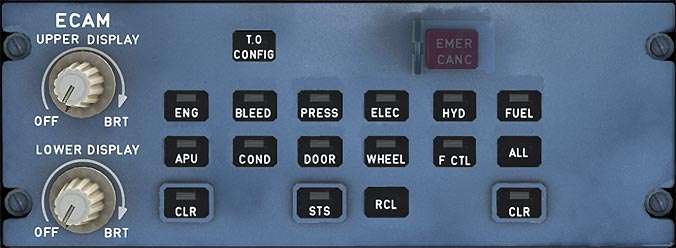 ECAM Control Panel ECAM Control Panel
