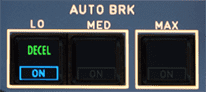 Autobrake annunciator Autobrake annunciator